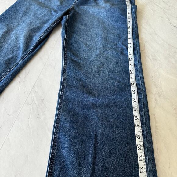 And Now This Straight Denim Womens Jeans 32 frayed button fly cropped - Picture 4 of 10